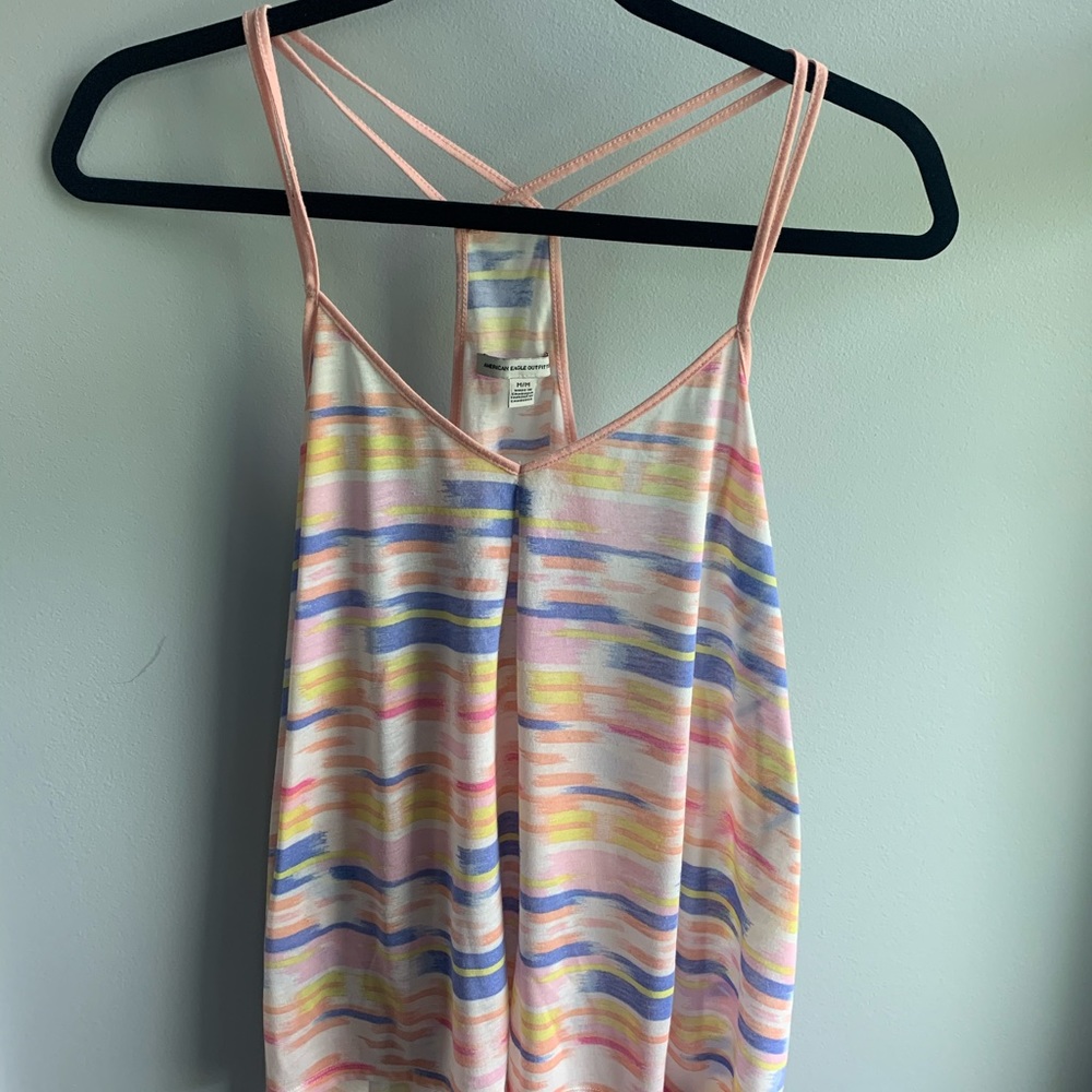 Thin Double Strapped Racerback Tank Top